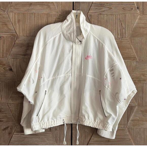 Nike Jackets & Blazers - Vintage White Nike Challenge Court Jacket Size S/M Circa Tennis 80s